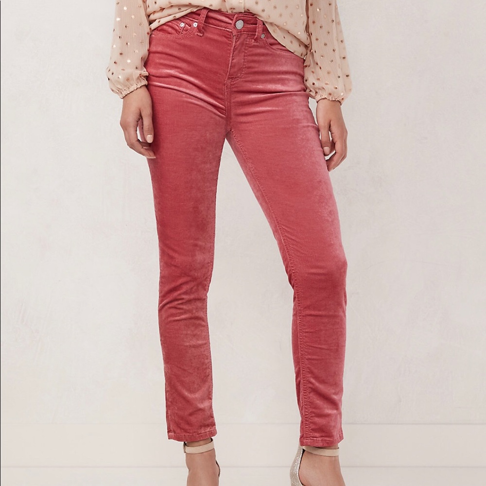 NWT - Lauren Conrad Velvet Jeans